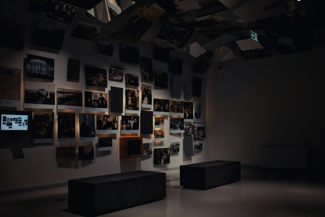 Broadcast gallery with wall of monitors and a vision mixer